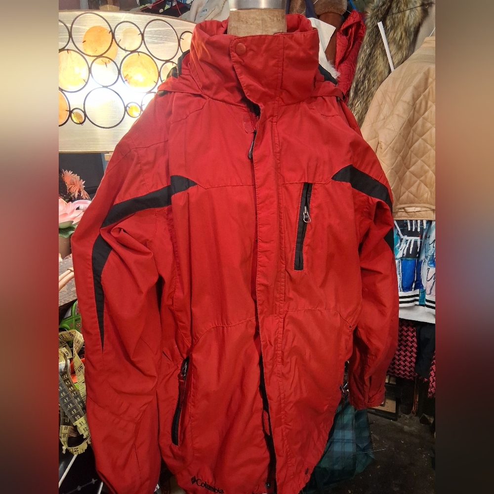 Columbia Red and Black Outdoor Jacket